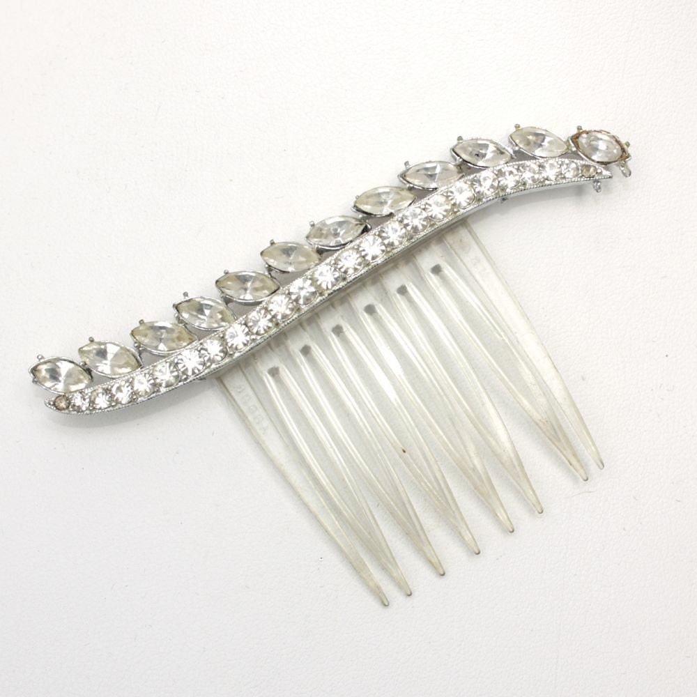 Vintage Goody Rhinestone Hair Comb