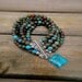 The Rockies, Western Cowgirl Southwestern 5 Strand Sterling Rainbow Calsilica Bracelet
