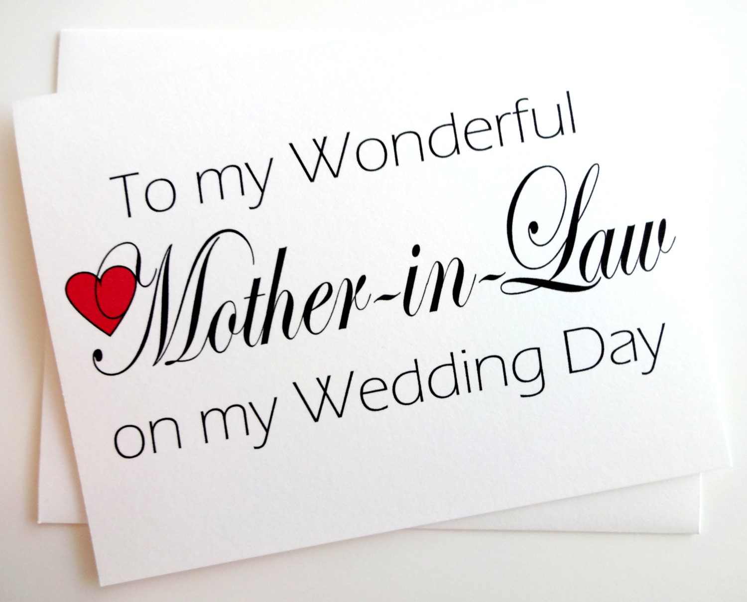 Wedding Thank You for MotherinLaw Card by lilcubby on Etsy