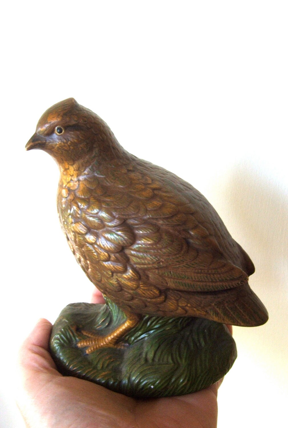Vintage Pair of Ceramic Birds Bobwhite by lookonmytreasures