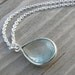 SHIPS IMMEDIATELY Moss Aquamarine Sterling Silver Pendant