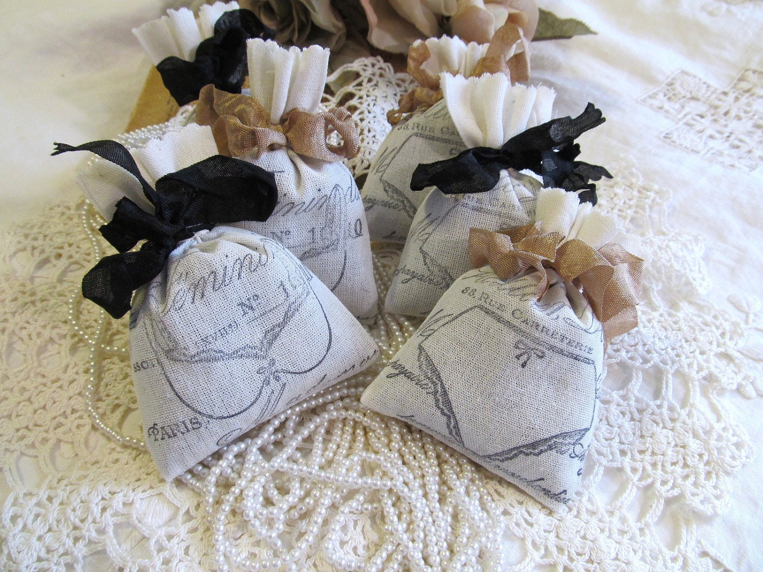 French Lingerie Lavender Mini Sachet Shower by auntiesjammies