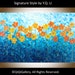 Abstract Landscape Handmade Painting Original Palette Knife Gallery Wrapped Canvas poppy Painting "Evening poppy" by qiqigallery