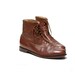 Mocha Brown Leather Lace up Ankle Boots size 8.5