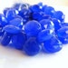 Cobalt Blue Chalcedony Briolette Gemstone Faceted Heart Top Drilled 12mm 1/2 Strand Wholesale