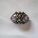 Vintage Ring - Sterling Amethyst Ring - Modern