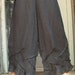 Black Linen Scrunched Bloomers S