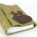 Acoustic Guitar - Leather Journal or Sketchbook (med)-