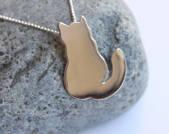 Mr. Cat Necklace Sterling Silver