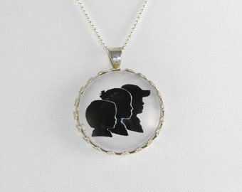 Custom Silhouette Jewelry - custom cameo from picture