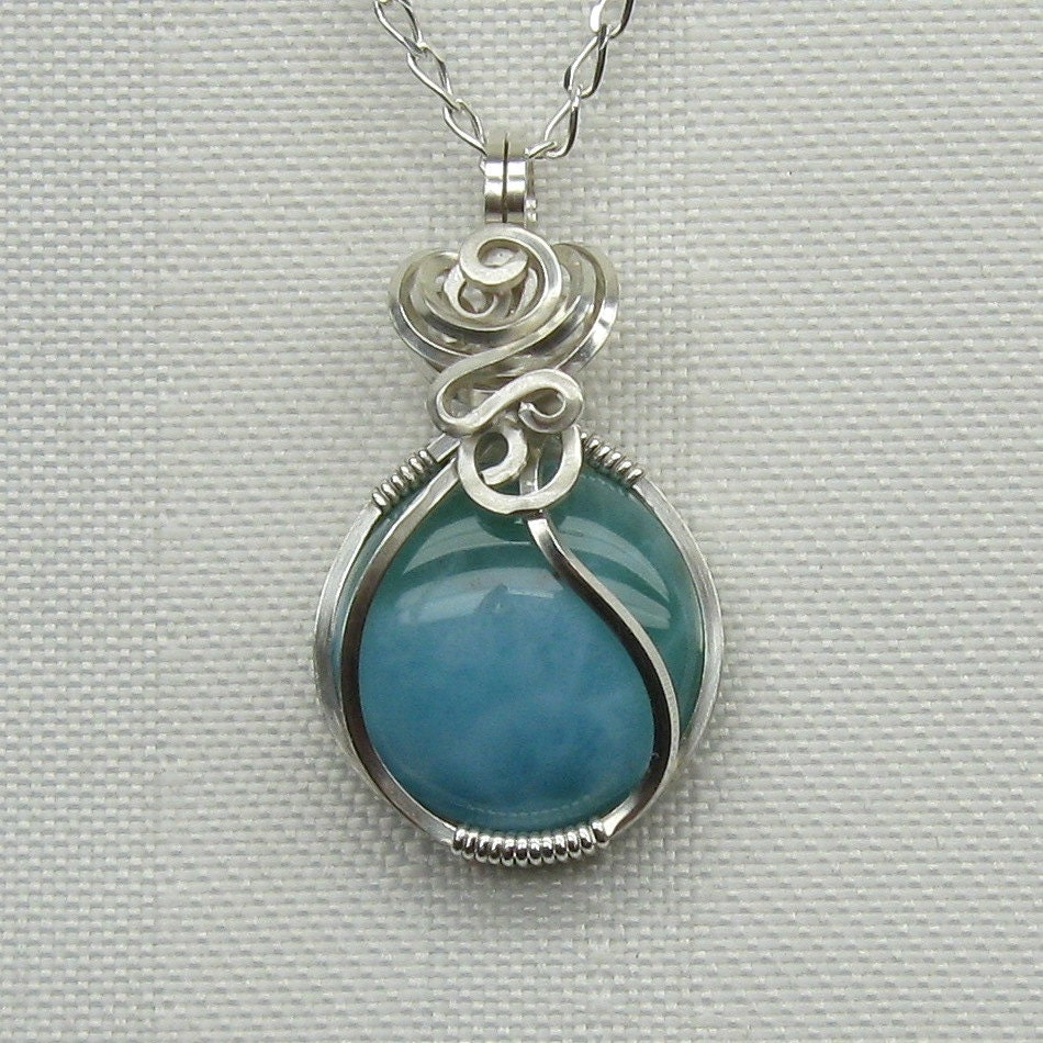 Larimar Necklace Larimar Larimar Pendant Larimar Jewelry