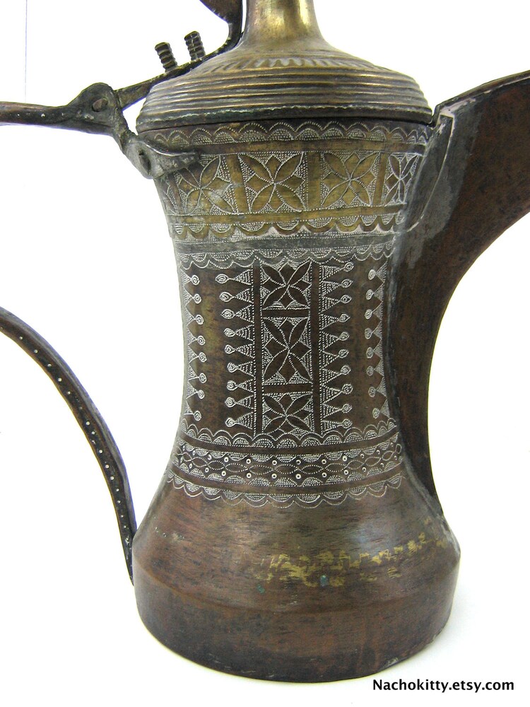 Arabian Teapot Large Antique Saudi Arabian Handmade By Nachokitty