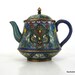 Reserved for J Lam: Antique Cloisonne & Bronze Teapot, Handmade Asian