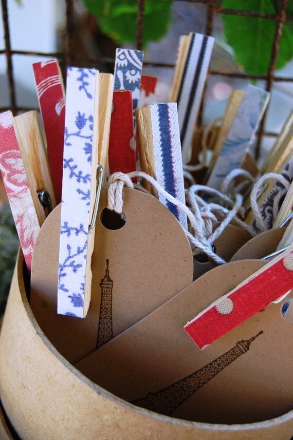 French Market Fancy Clothespins Set of 6 Il_570xn