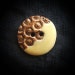 RESERVED Ceramic Button: Like Wood and Honey