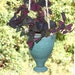 Hanging Planter Six Inches in Diameter in Cerulean Blue Stoneware