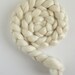 Blueface Leicester Roving (Top) - Undyed Spinning or Felting Fiber Fiber, 4 ounces