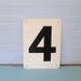 Vintage Gas Station Price Sign Number 4 or 2 Doubled Sided Gas Station Sign Mobil Oil Gas Station Sign