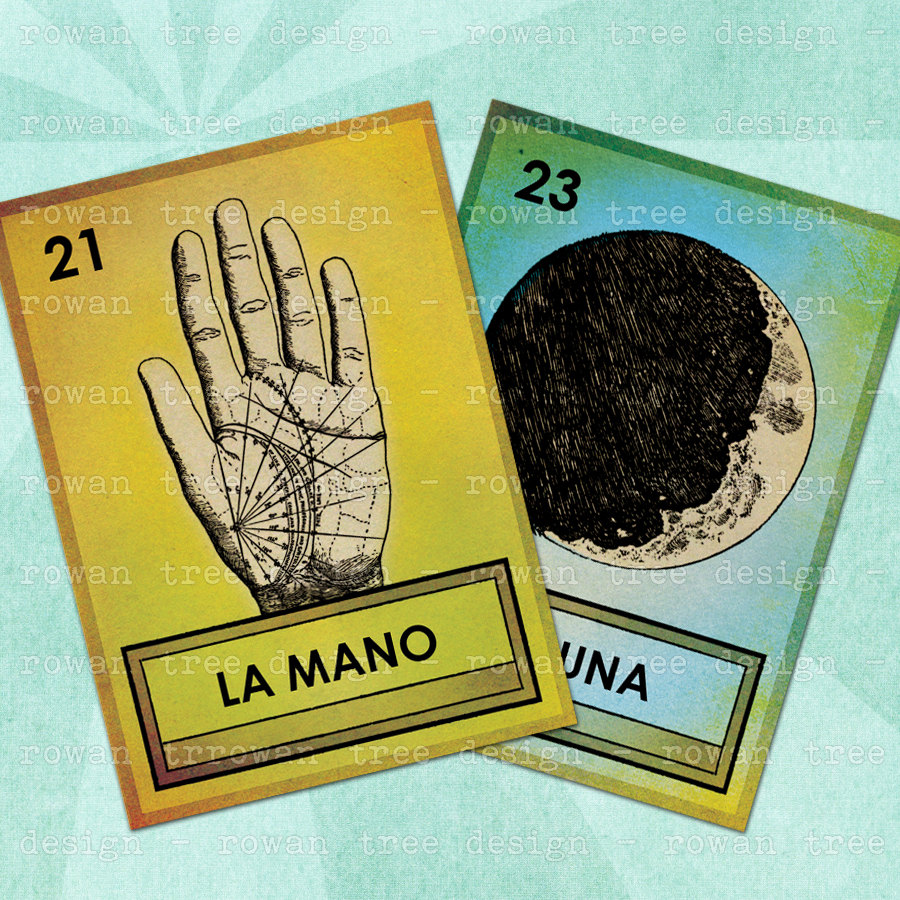 LOTERIA CARDS Part 3 Digital Collage Sheet 2.5x3.5in Printable