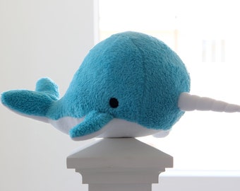 blue narwhal plush