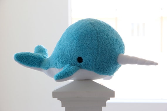 blue narwhal stuffed animal