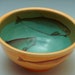 Whale Bowl/ teal pottery
