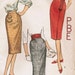 1950s Simplicity 3114 Vintage Sewing Pattern Misses Skirt Size Waist 24