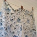 Pair of blue floral pillowcases