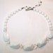 Vintage Necklace of Milkglass and Crystals