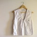 RESERVED for Stephane Bond - White Cotton Vest - Safari Explorer Cotton Vest - size m