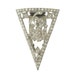 RESERVED Art Deco Dress Clip Vintage Art Nouveau Forget Me Knot Design 1910 Wedding Jewelry