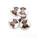 Monkey Buttons. FIVE Handmade Buttons. Sew On Buttons for Boys.