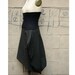 Autumn Fashion SKIRT Army Green Wool Knit and Black Wool Rib Knit Small-Medium