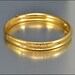 Edwardian Victorian 12K Gold Fill Bracelet Bangle Engraved Vintage 1900s Jewelry