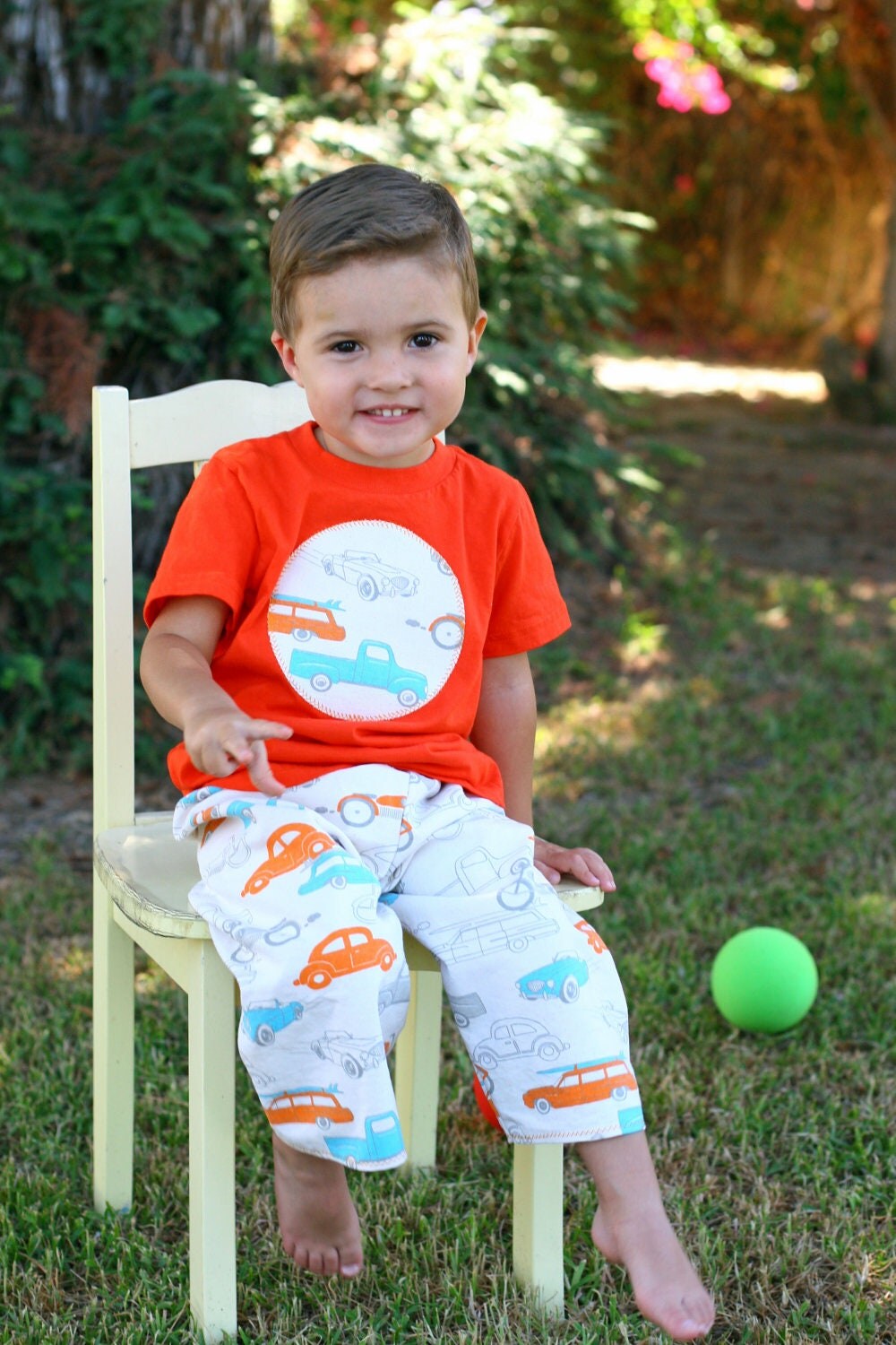 Vintage CARS Baby and Toddler BOYS Lounge PANTS Newborn to 5T