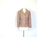 Vintage Plaid Jacket / 60s Jacket / Glen Plaid Women's Blazer / Medium M