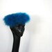 Blue Feather Hat / Vintage 1960s Hat / Electric Blue Marabou