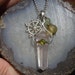 Rose Quartz Wheel of Dharma Talisman Necklace