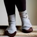 Womens House Slippers, Eco friendly & Handmade, size 9.5 wide, Country Mouse