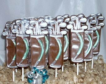 Chocolate Golf bag lollipops