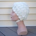 Vintage 1966 Ladies Swimming Cap White Flower Petals