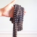 Polka Dot Sash Belt Vintage Long - Black and White Tie - Fabric Scarf
