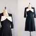 1940s dress / vintage 40s dress / She's My Satin Doll dress