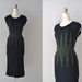 1950s dress / 50s knit dress / Riddle of the Cosmos