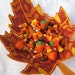 Fabric Bowl Orange Autumn Leaf