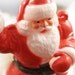 Vintage Santa Clause Decoration Hard Plastic Retro Christmas Holiday Little Santa