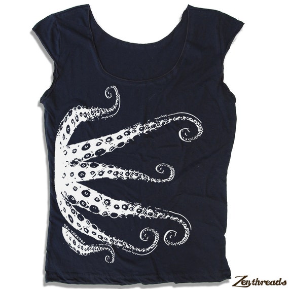 womens octopus t shirt