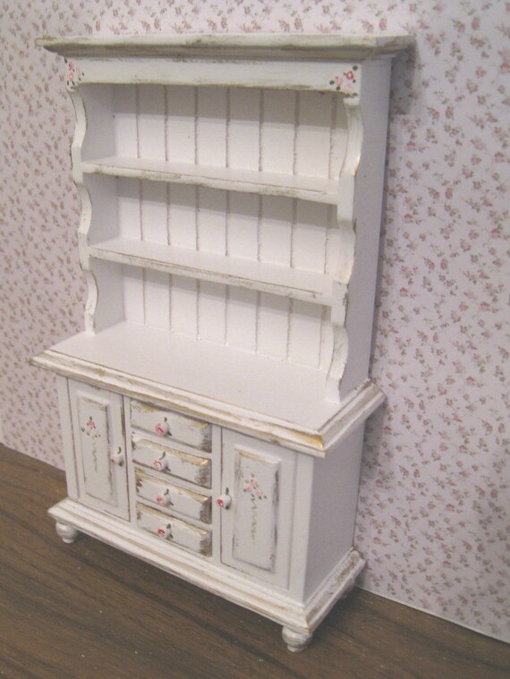 shabby chic hutch or dresser dollhouse miniature twelfth shabby chic hutch or dresser dollhouse miniature twelfth