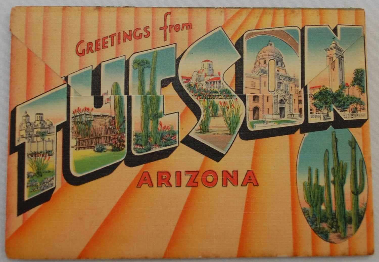 Vintage Greetings from Arizona souvenir postcards two sets