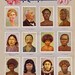 1932 Vintage Spanish Sheet of Illustrations on the Races of Mankind / Razas Humanas / Sheet 4